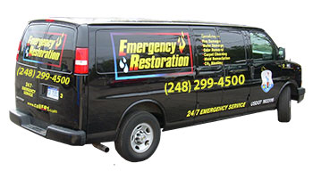 Odor Removal and Restoration Service Van