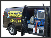 Emergency Restoration Services Van